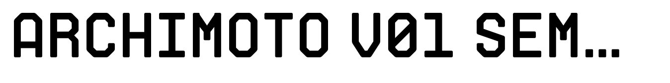 Archimoto V01 Semi Bold